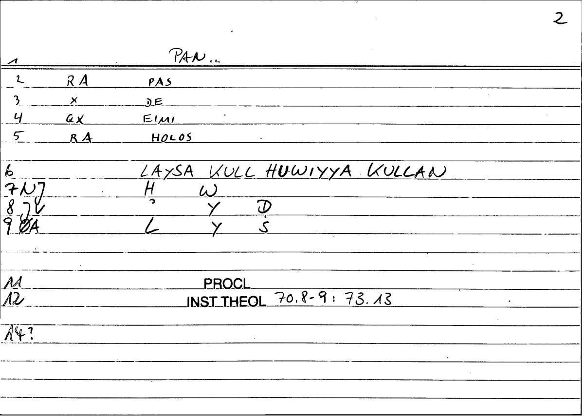 Filecard Procl.El-theol.1987