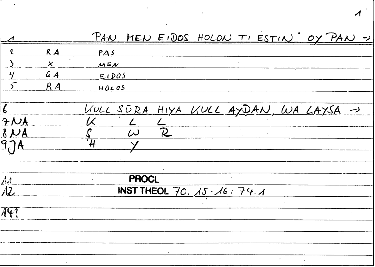 Filecard Procl.El-theol.1989