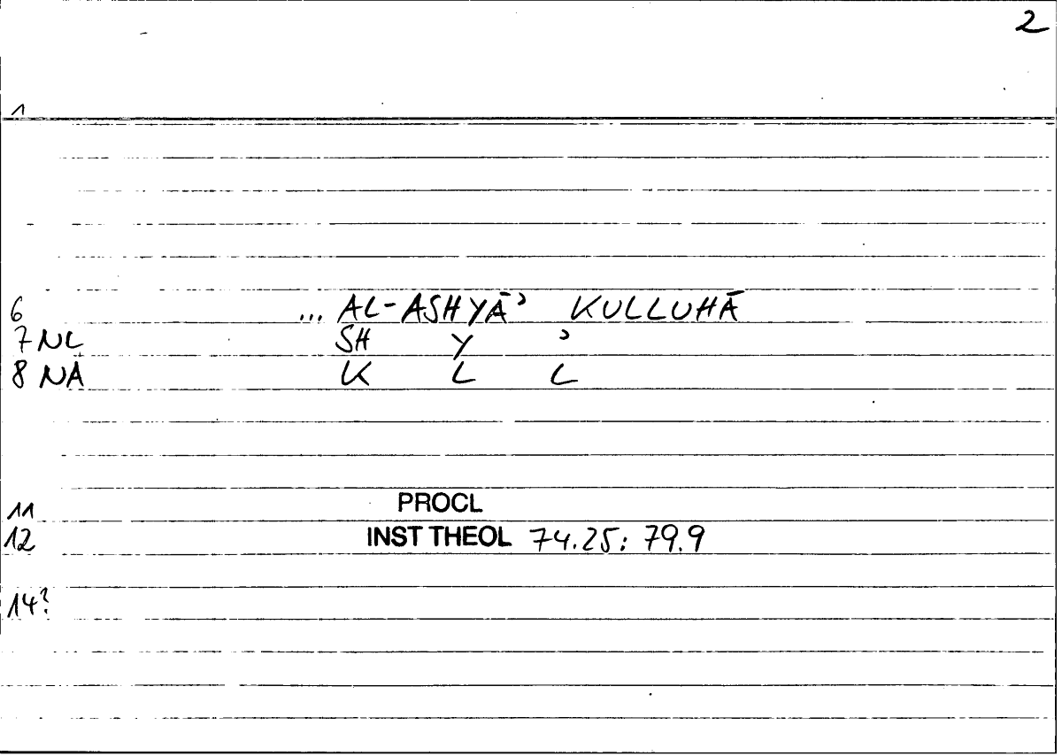 Filecard Procl.El-theol.1996