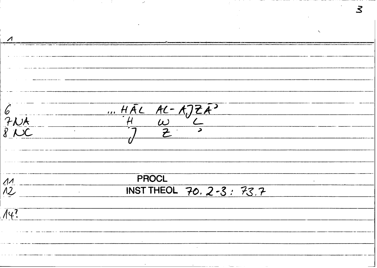 Filecard Procl.El-theol.1999
