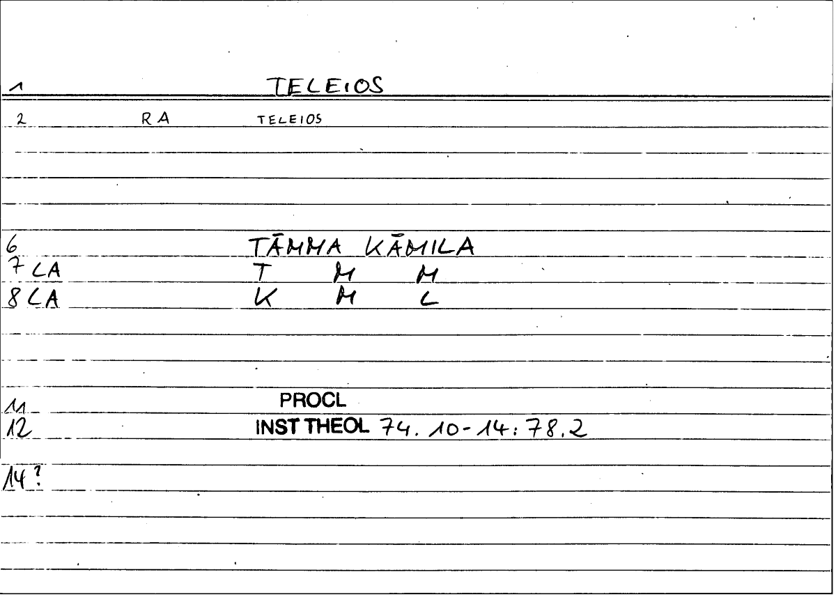 Filecard Procl.El-theol.2033