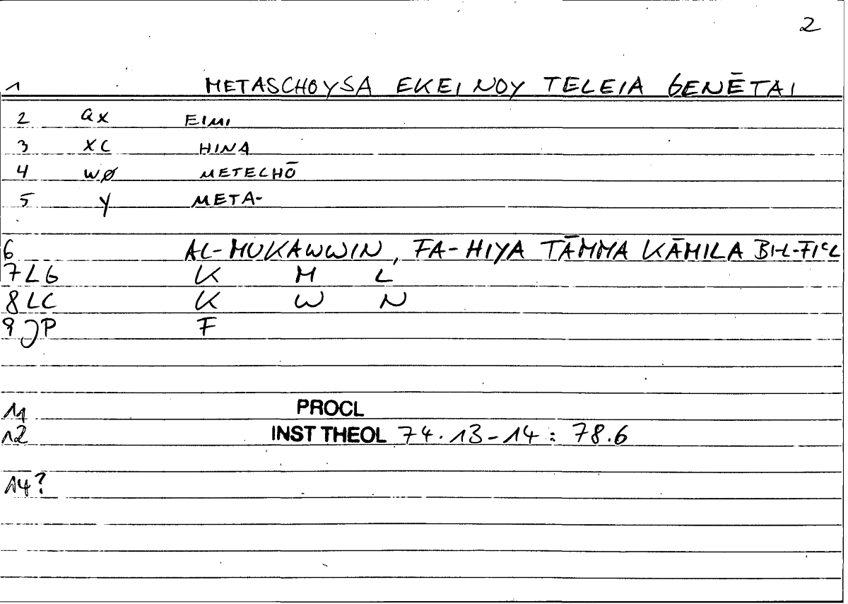 Filecard Procl.El-theol.2084