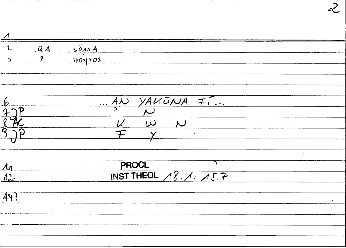 Filecard Procl.El-theol.2181