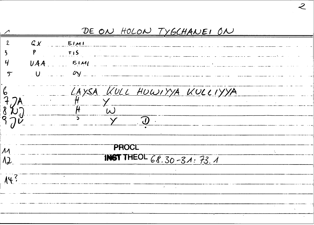 Filecard Procl.El-theol.2431