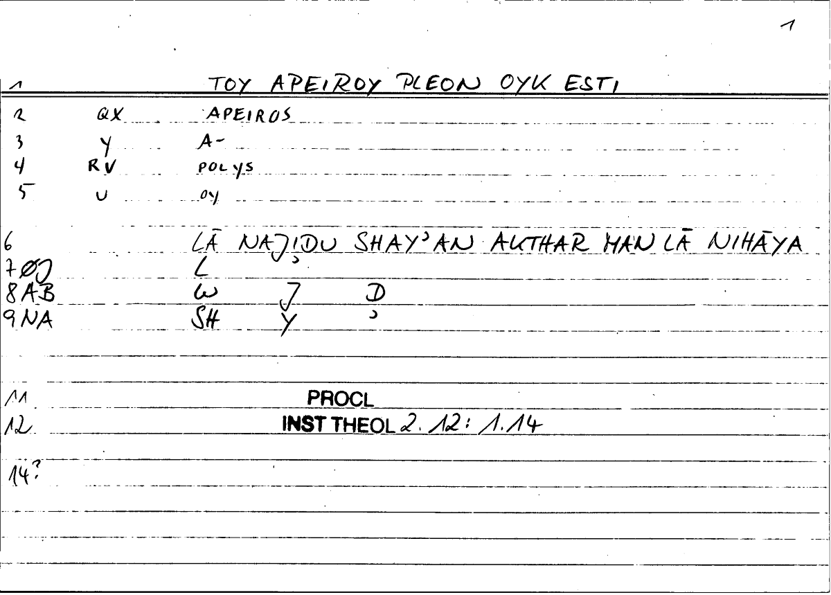 Filecard Procl.El-theol.2453