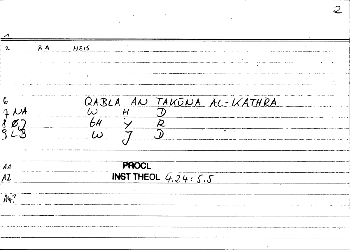 Filecard Procl.El-theol.2460