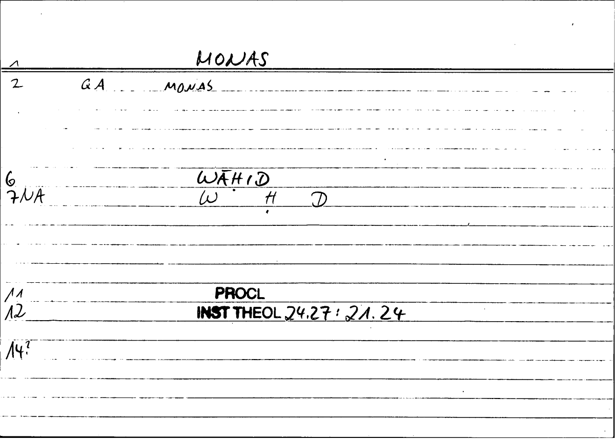 Filecard Procl.El-theol.2536