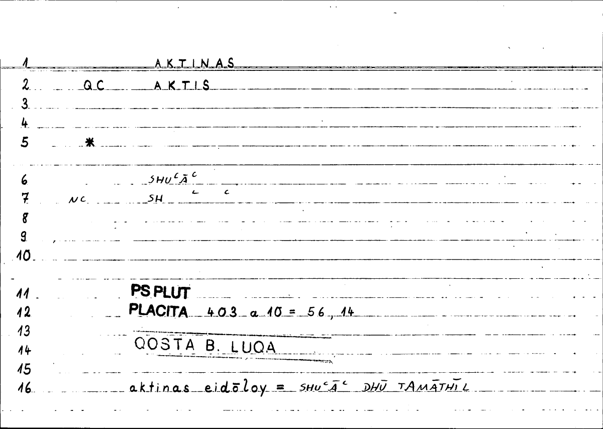 Filecard Ps-Plut.Placita.1951
