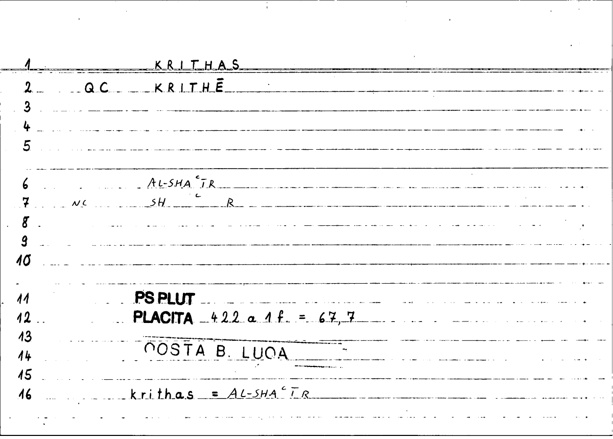 Filecard Ps-Plut.Placita.1962