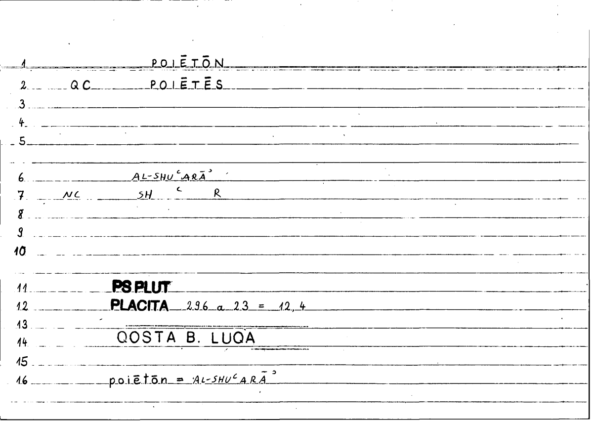 Filecard Ps-Plut.Placita.1964