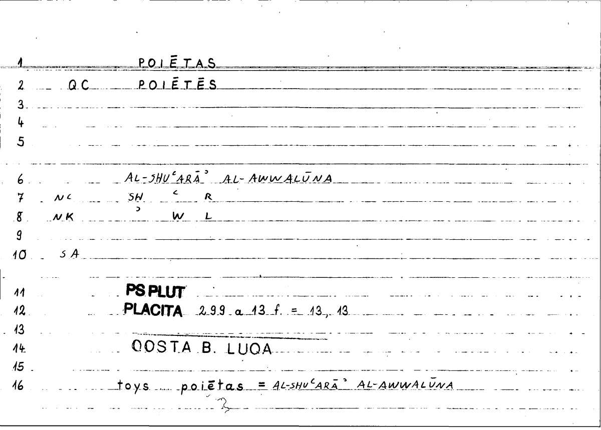 Filecard Ps-Plut.Placita.1965