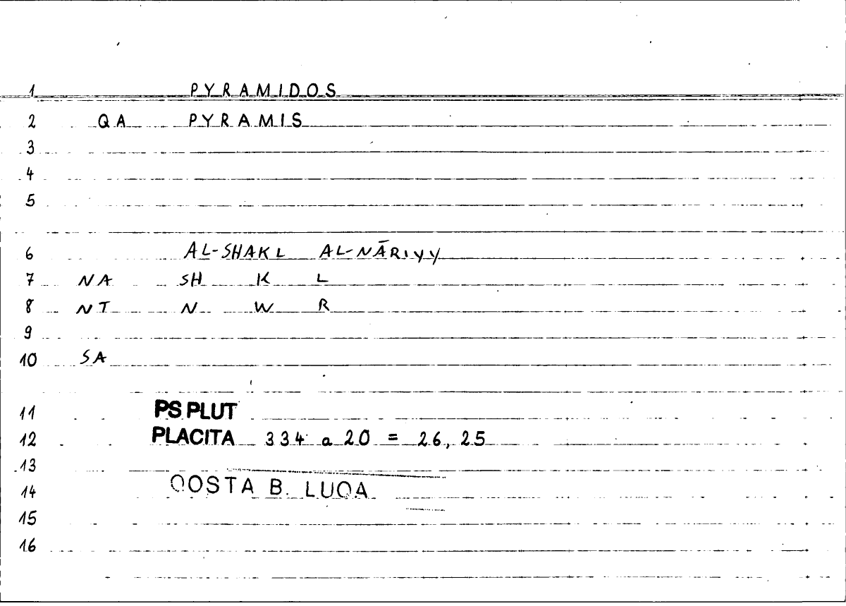 Filecard Ps-Plut.Placita.1977