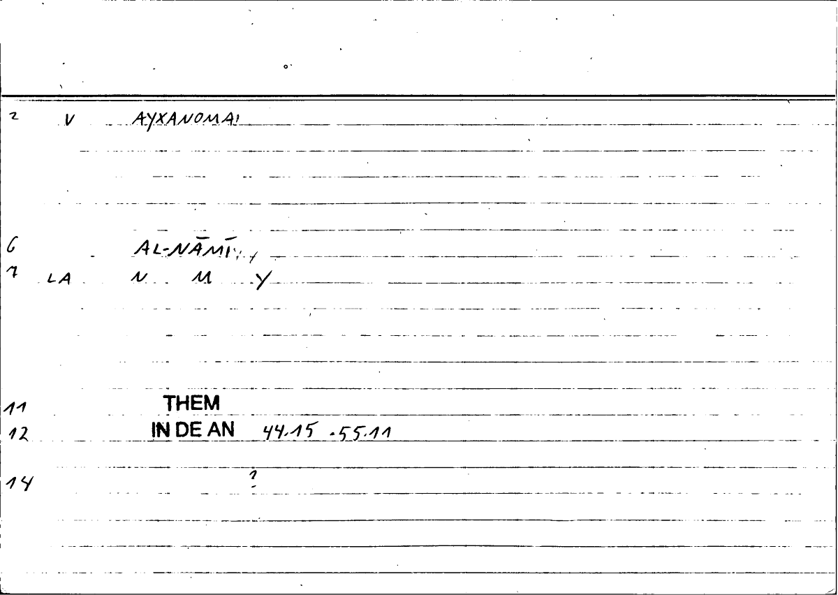 Filecard Them.In-De-an.1925