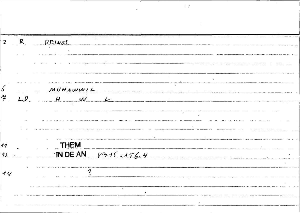 Filecard Them.In-De-an.1966