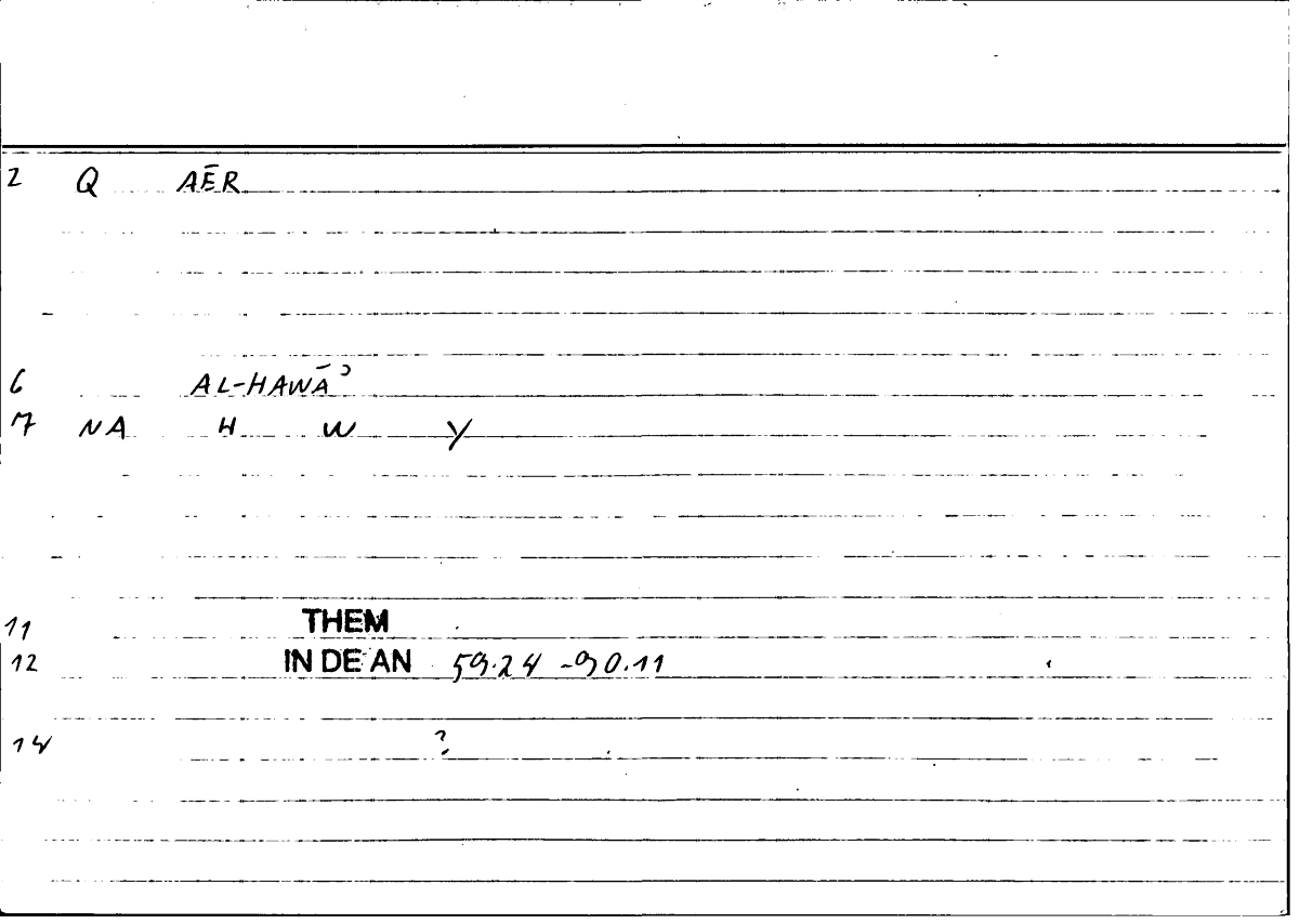 Filecard Them.In-De-an.1969