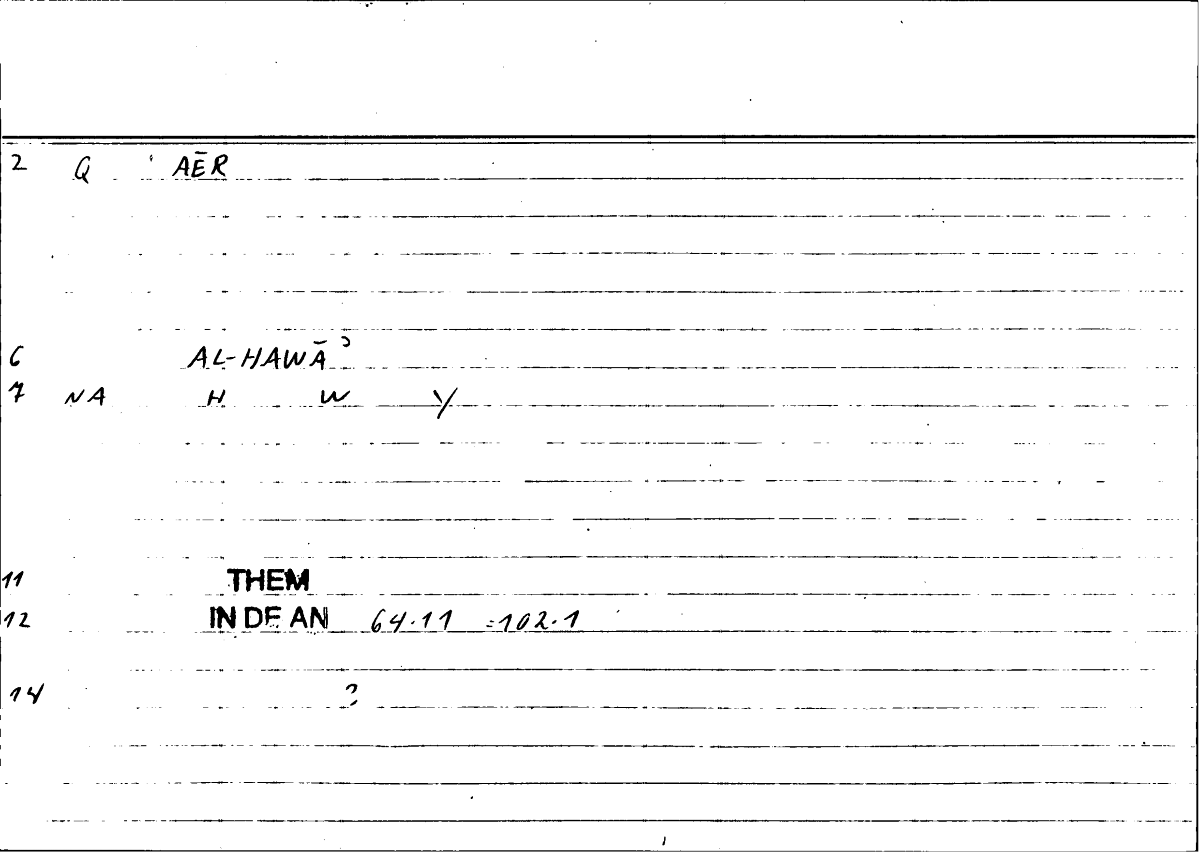 Filecard Them.In-De-an.1970