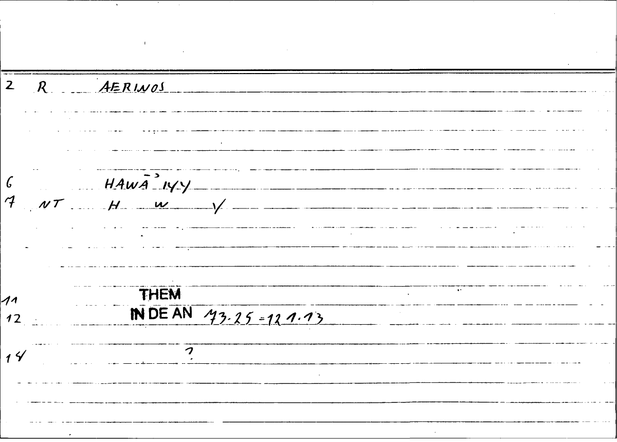 Filecard Them.In-De-an.1971