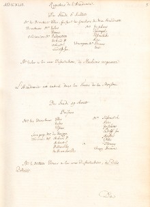 Scan des Originalprotokolls vom 19. August 1746