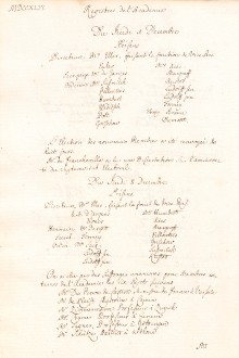 Scan des Originalprotokolls vom 01. Dezember 1746