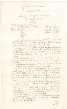Scan des Originalprotokolls vom 11. Januar 1747