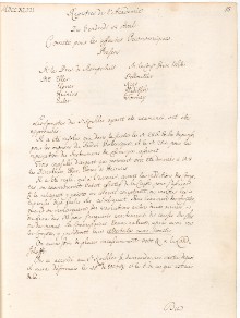 Scan des Originalprotokolls vom 14. April 1747