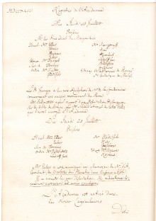 Scan des Originalprotokolls vom 20. Juli 1747