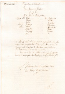 Scan des Originalprotokolls vom 17. Juli 1748
