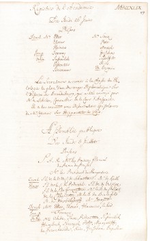 Scan des Originalprotokolls vom 26. Juni 1749