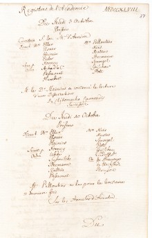 Scan des Originalprotokolls vom 10. Oktober 1748