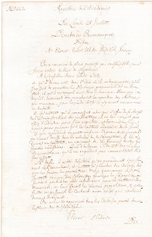 Scan des Originalprotokolls vom 28. Juli 1750
