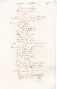 Scan des Originalprotokolls vom 22. Januar 1750