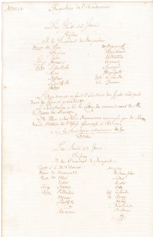 Scan des Originalprotokolls vom 22. Juni 1752