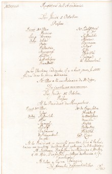 Scan des Originalprotokolls vom 05. Oktober 1752