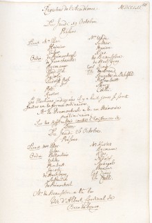 Scan des Originalprotokolls vom 19. Oktober 1752