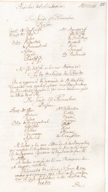 Scan des Originalprotokolls vom 23. November 1752