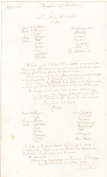 Scan des Originalprotokolls vom 23. August 1753