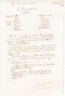 Scan des Originalprotokolls vom 13. Februar 1755