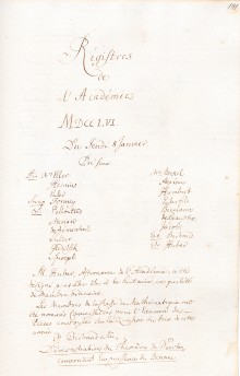 Scan des Originalprotokolls vom 08. Januar 1756