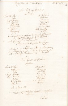 Scan des Originalprotokolls vom 14. Oktober 1756