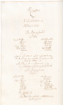Scan des Originalprotokolls vom 12. Januar 1758