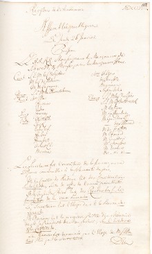 Scan des Originalprotokolls vom 26. Januar 1758