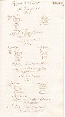 Scan des Originalprotokolls vom 20. April 1758
