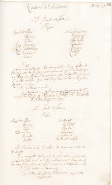 Scan des Originalprotokolls vom 21.Februar 1760