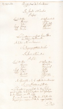 Scan des Originalprotokolls vom 01. November 1759