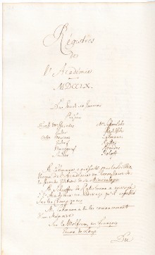 Scan des Originalprotokolls vom 10. Januar 1760