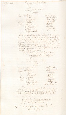 Scan des Originalprotokolls vom 05. März 1761