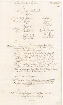 Scan des Originalprotokolls vom 15. Dezember 1763