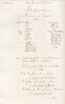Scan des Originalprotokolls vom 26. Januar 1764