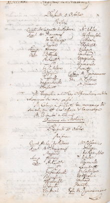 Scan des Originalprotokolls vom 10. Oktober 1771