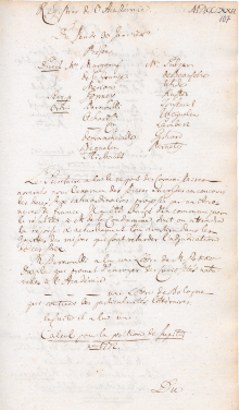 Scan des Originalprotokolls vom 30. Januar 1772